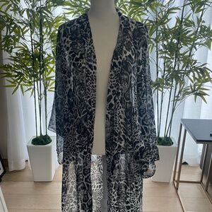 Julian Chang Leopard Design Kimono